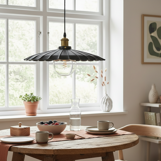 Taklampa Skogsstjärna 40cm, Svart