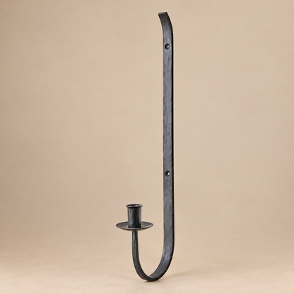 Wall candlestick Thor, black