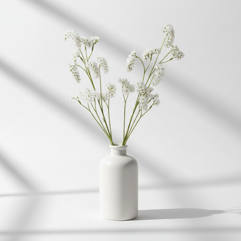 Blomma Statice white konstgjord