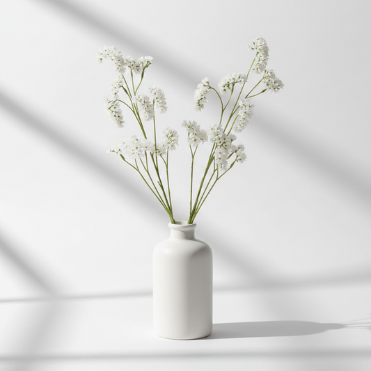Blomma Statice hvid konstgjord