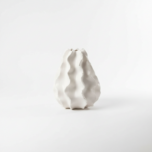 Vase kaktus white