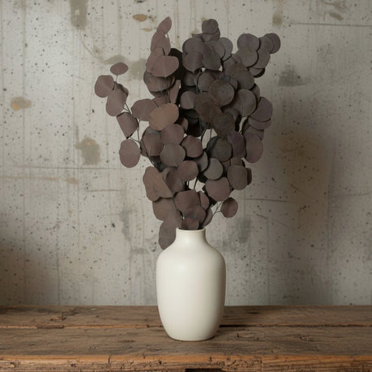 Apple leaves eucalyptus i vas kopparbrun