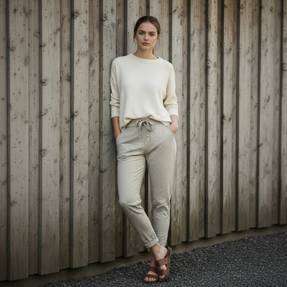 Stretchbyxa Signe, Beige