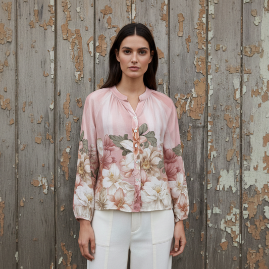 Blus Rose Rosa