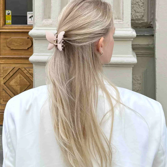 Hårklämma Fjäril, Blush Pink