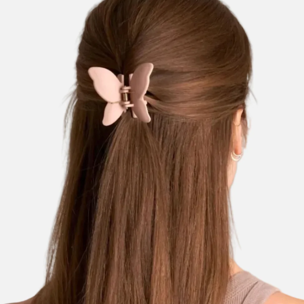 Hårklämma Fjäril, Blush Pink