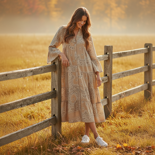 Klänning Melody, Beige