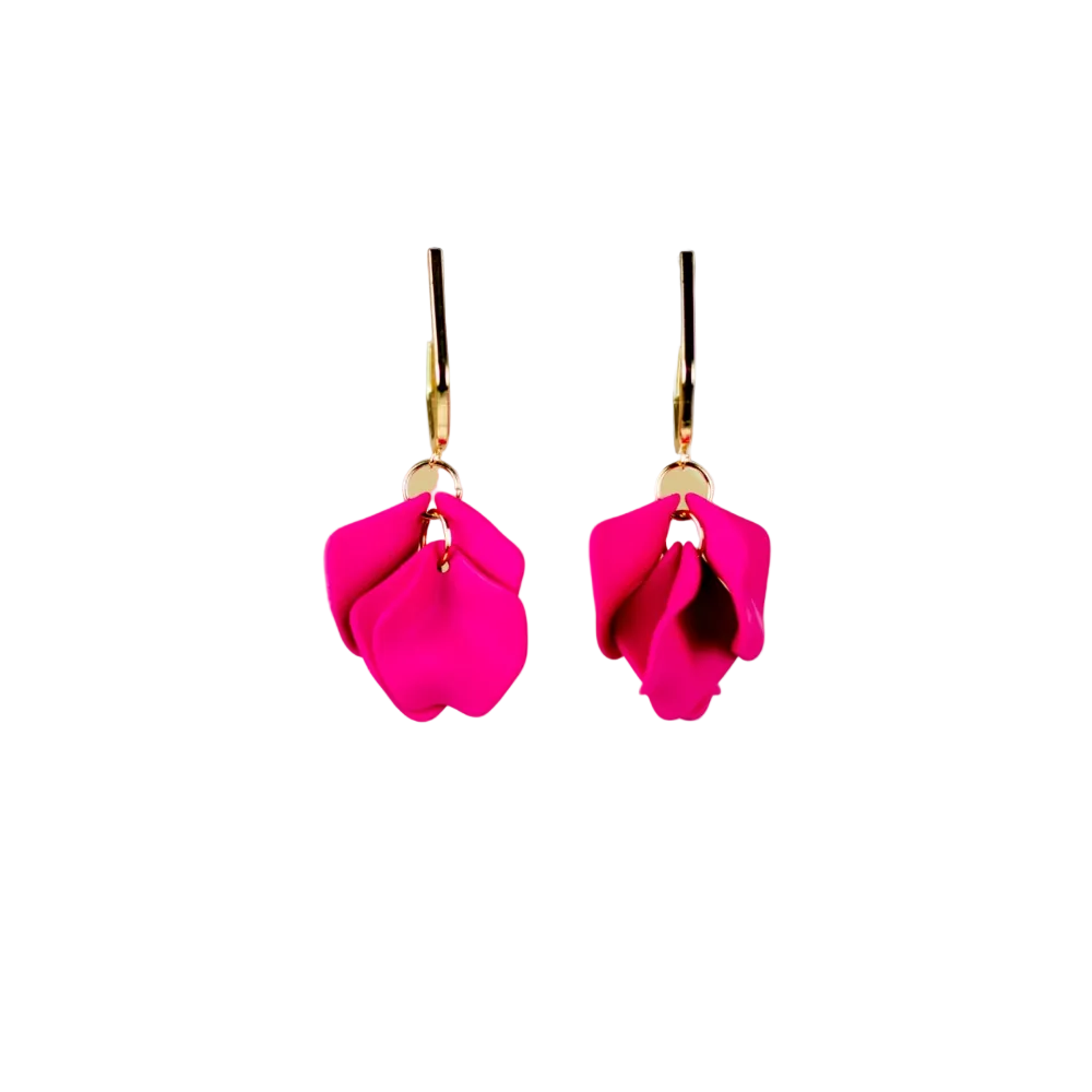 Örhängen Midnight Drops, Strong Pink