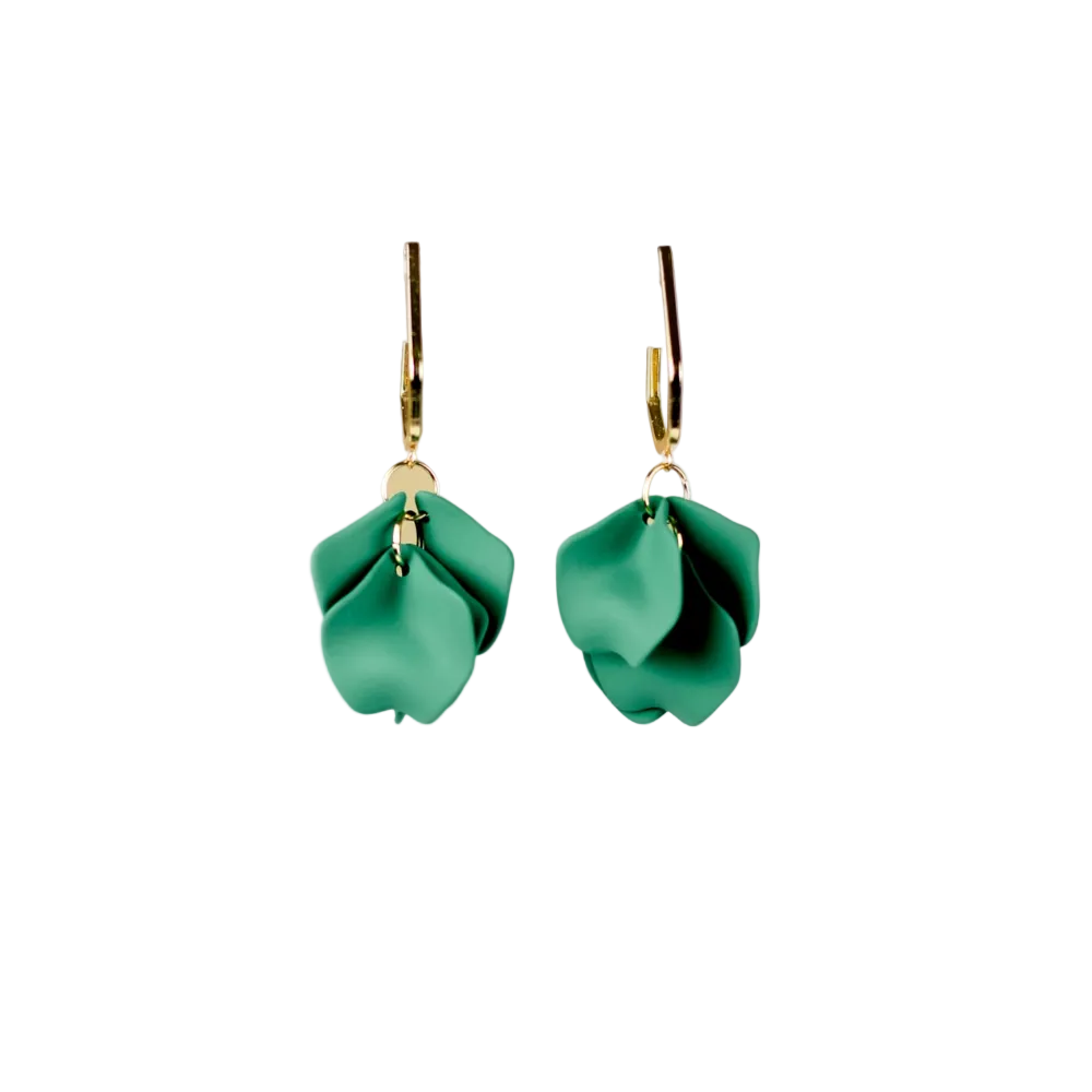Örhängen Midnight Drops, Forest Green