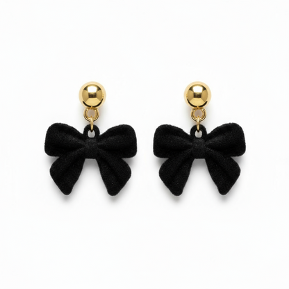 Earrings Belle Bow, Black