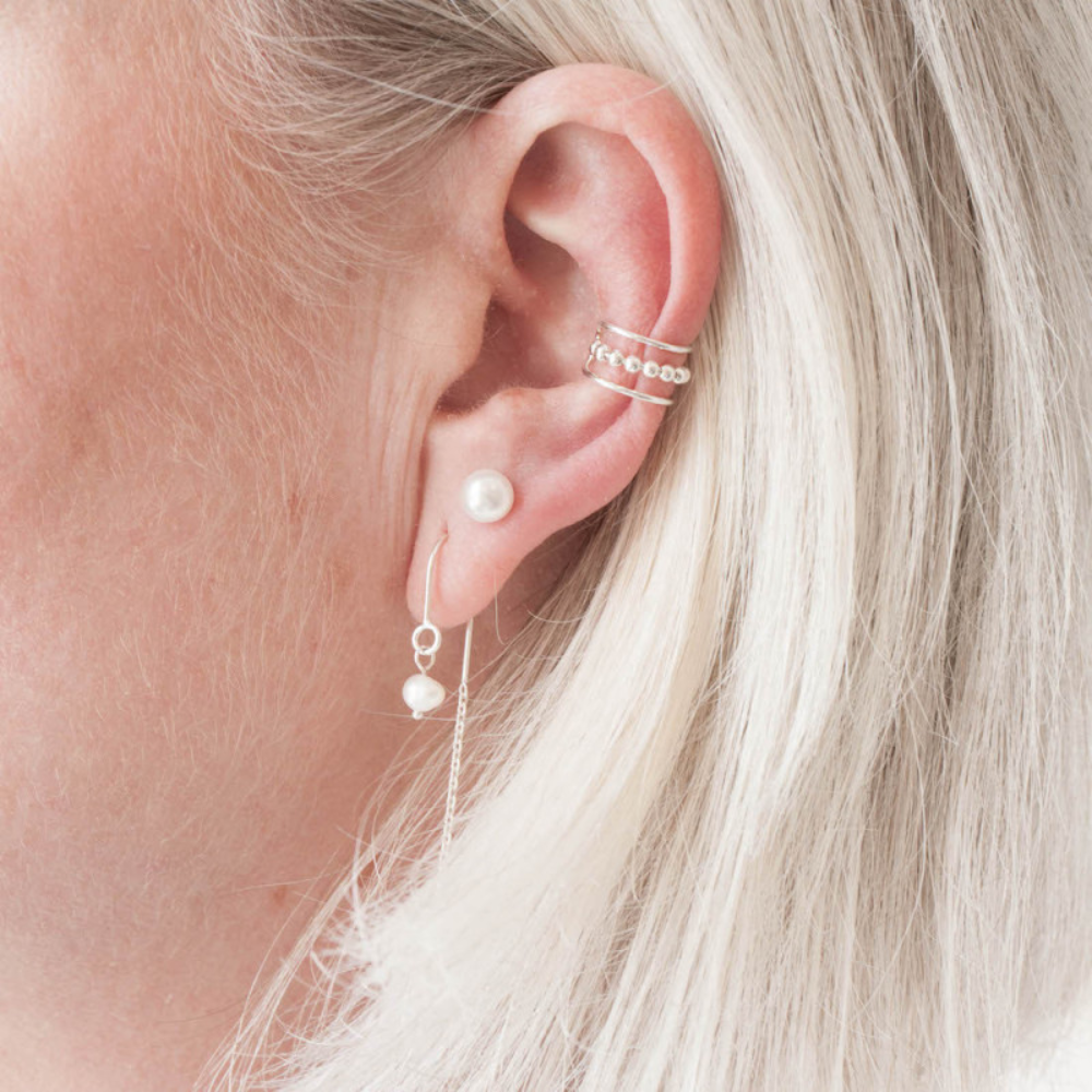 Earrings Ginkgo leaf pendant