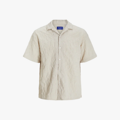 Skjorta Jeff Jacquard, Beige